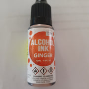 Alcohol Ink - Ginger / TANGERINE- Couture Creations